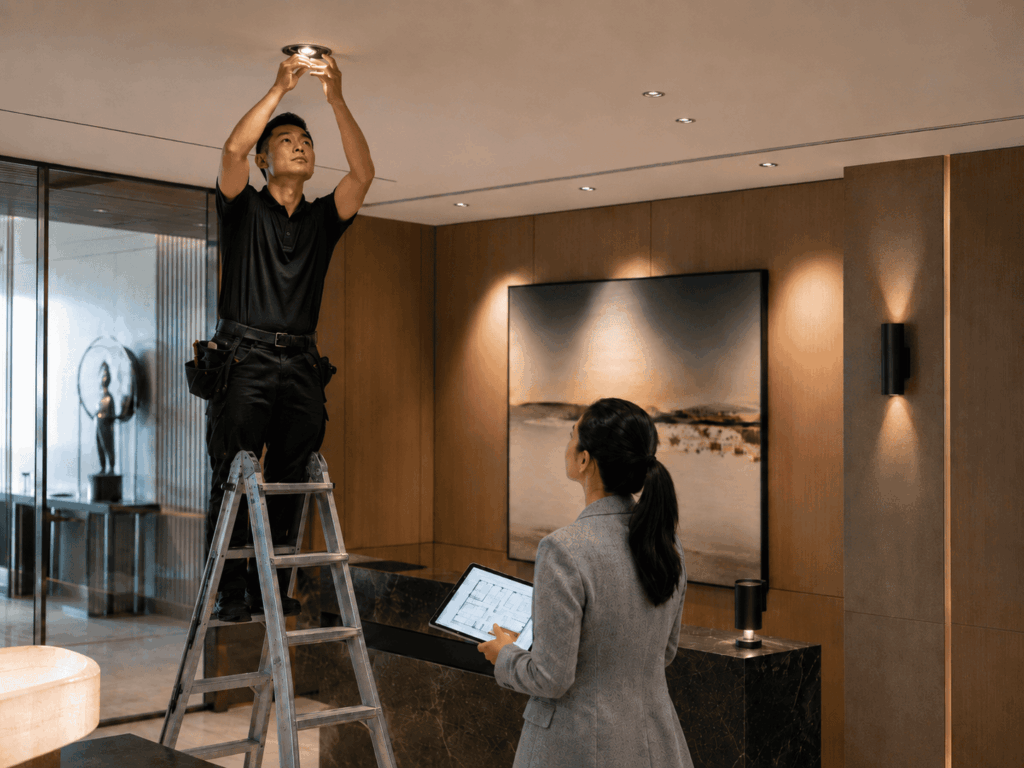 Quy trình làm việc Ecolux Lighting giúp kết nối thiết kế, mô phỏng và triển khai thực tế, hỗ trợ KTS kiểm soát hiệu ứng ánh sáng của công trình.