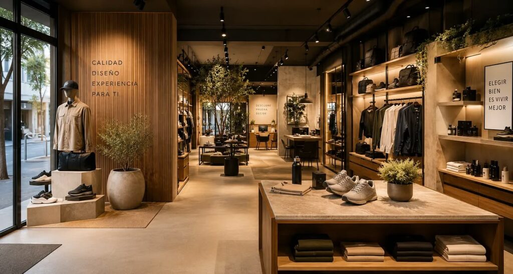 Chiếu sáng showroom thời trang và mỹ phẩm với CRI 98, R9 cao, giúp màu da, màu vải và sản phẩm được tái hiện rõ nét, chân thực.