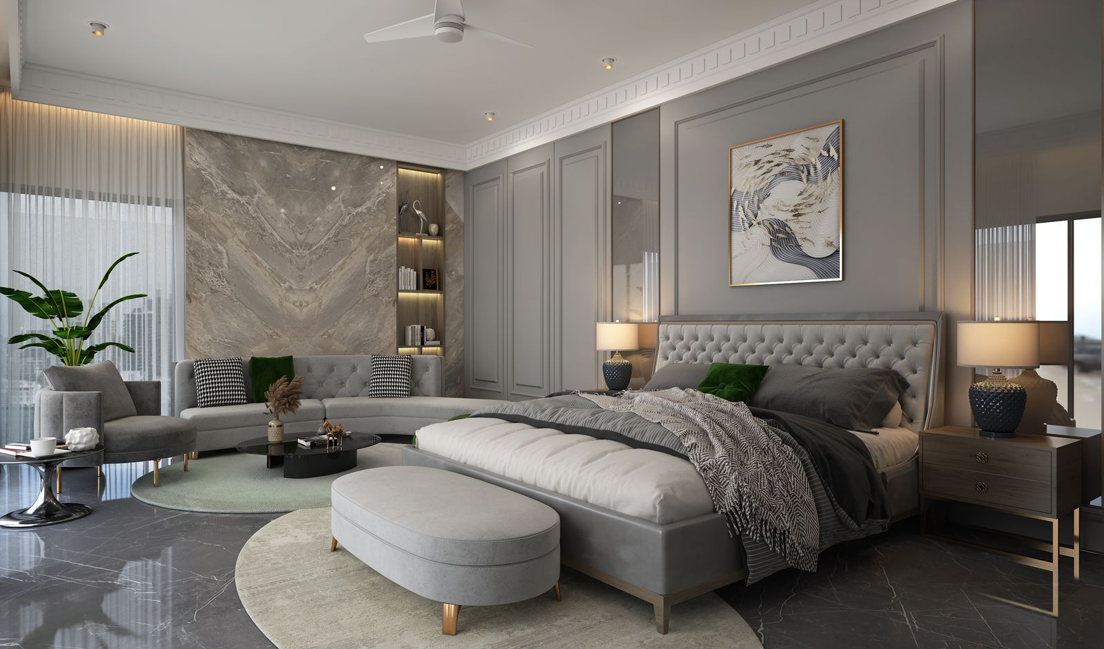 Đèn trang trí phòng ngủ cao cấp EcoLux Lighting