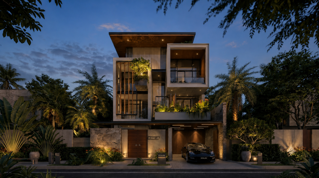 Đèn Ecolux tại villa và nhà phố cao cấp